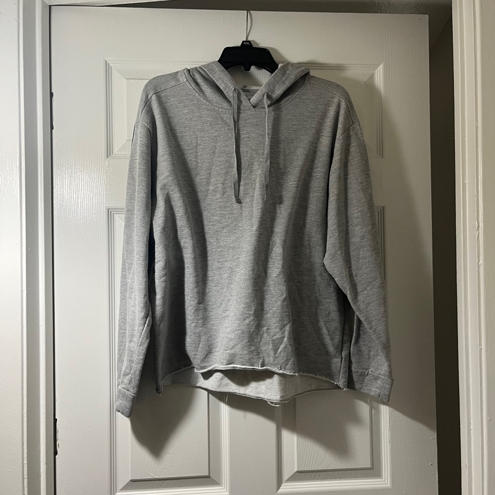 Just Be Light Gray Men's Hoodie